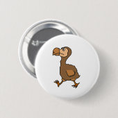 XX unglaublich witzig Dodo-Vogel-Entwurf Button (Vorne & Hinten)