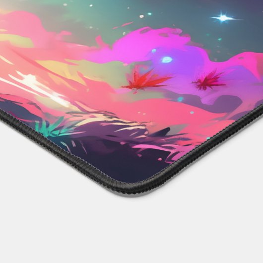 XXL Desktop Mouse Pad für Computer Galaxy Llama Schreibtischunterlage (Ecke)