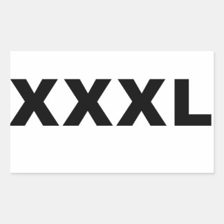 XXXL RECHTECKIGER AUFKLEBER