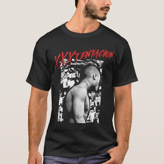 Xxxtentacion Collage Black T-Shirt (Vorderseite)