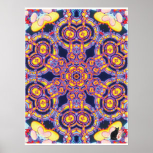 Xylem Kinematik-Collage-Kaleidoskop-Poster Poster