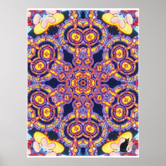 Xylem Kinetic Collage Kaleidoscope Poster (Vorne)