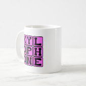 Xylofon, Musikinstrument Kaffeetasse (Vorderseite Links)