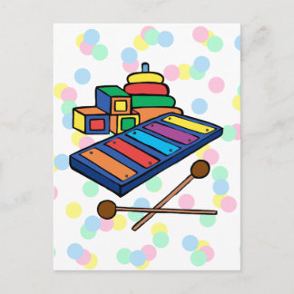 Xylofon Postkarte
