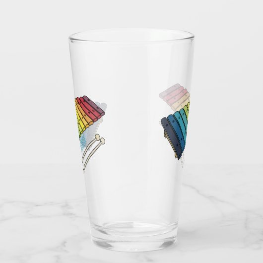 Xylophon-Cartoon-Abbildung Glas (Rechts)