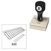 Xylophon-Cartoon-Abbildung Gummistempel (Stempel)