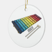 Xylophon-Cartoon-Abbildung Keramik Ornament (Links)