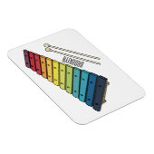 Xylophon-Cartoon-Abbildung Magnet (Rechte Seite)