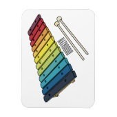 Xylophon-Cartoon-Abbildung Magnet (Vertikal)