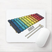 Xylophon-Cartoon-Abbildung Mousepad (Mit Mouse)