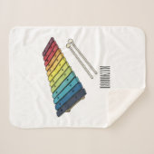 Xylophon-Cartoon-Abbildung Sherpadecke (Vorderseite (Horizontal))