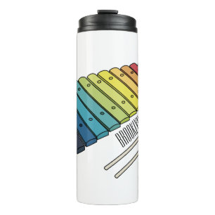 Xylophon-Cartoon-Abbildung Thermosbecher