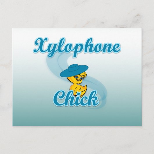Xylophon Chick #3 Postkarte (Vorderseite)