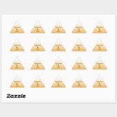 Xylophone Chick Dreieckiger Aufkleber (Blatt)