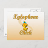 Xylophone Chick Postkarte (Vorne/Hinten)