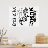 Xylophone fühlt sich wie Musik Poster (Küche)