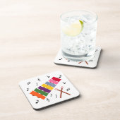 Xylophone Multicolore Musikanlage Cartoon Untersetzer (Rechte Seite)