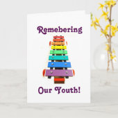 XYLOPHONE SPASS=ERINNERN SIE SICH AN UNSERE JUGEND KARTE (Gelbe Blume)