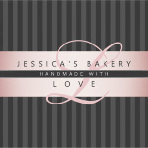 XYour Custom Words   Imitate Rose Gold mit Schwarz Aufkleber