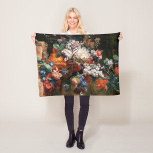 Xzendor7 Bouquet von Blume von Jan van Huysum Fleecedecke