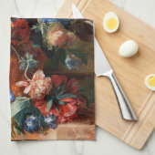 Xzendor7 Bouquet von Blume von Jan van Huysum Geschirrtuch (Viertel Falte)