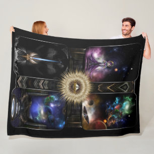 Xzendor7 Quadologie von Fraktal Fantasy Art Fleecedecke