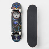 Xzendor7 Reich des Fraktals Fantasien Matrix Skate Skateboard (Vorderseite)