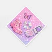 Y2K 2000 's Party Napkin Serviette (Ecke)