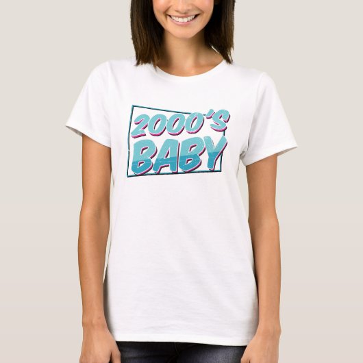 Y2K 2000er Baby Nostalgic Throwback T - Shirt (Vorderseite)