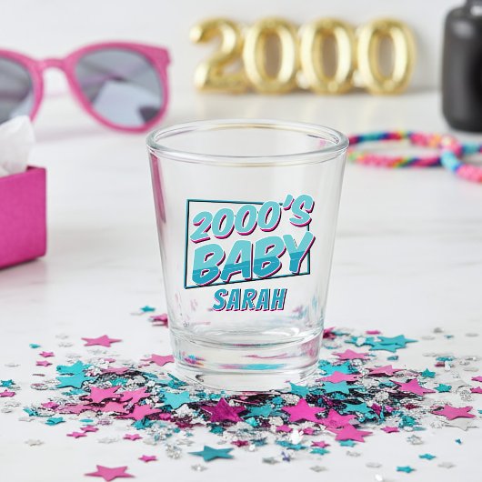 Y2K 2000er Baby Nostalgisches Rücken Shot Glass Schnapsglas