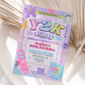 Y2K 2000s Thema Geburtstagsparty Einladung