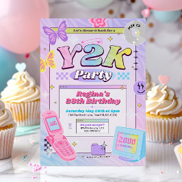 Y2K 2000s Thema Geburtstagsparty Einladung