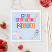 Y2K 2000's Trendy Birthday Party Napkin Serviette (Beispiel)