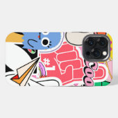 Y2K Ästhetik Coole Aufkleber iPhone Hülle (Rückseite (Horizontal))