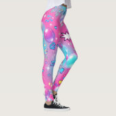 Y2K-Ästhetik Nahtloses Retro-Muster Leggings (Rechts)