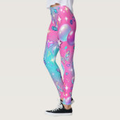 Y2K-Ästhetik Nahtloses Retro-Muster Leggings (Links)