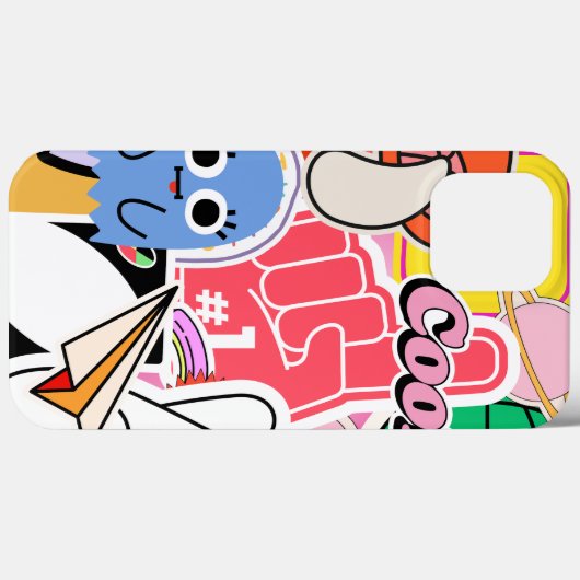 Y2K ästhetische Coole Sticker Case-Mate iPhone Hülle (Rückseite (Horizontal))