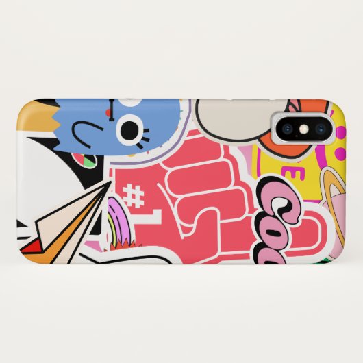 Y2K ästhetische Coole Sticker Case-Mate iPhone Hülle (Rückseite (Horizontal))