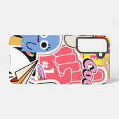 Y2K ästhetische Coole Sticker Samsung Galaxy Hülle (Rückseite (Horizontal))