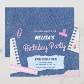 Y2k-Ästhetischer Geburtstag Einladung (Vorne/Hinten)