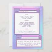 Y2K Bachelorette Weekend Bach bis zum Jahr 2000 Einladung (Rückseite)