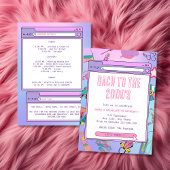 Y2K Bachelorette Weekend Bach bis zum Jahr 2000 Einladung