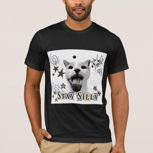 Y2k bleib albern T-Shirt (Vorderseite)