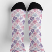 Y2K-Blumen-Nahtloses Muster Socken (Oben)