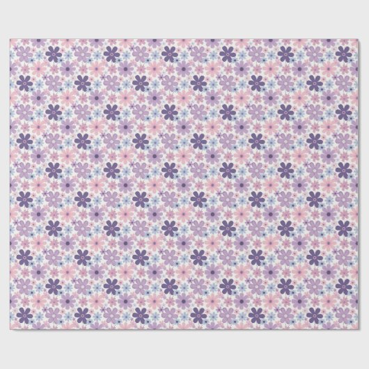 Y2K-Blumenmuster Geschenkpapier (Flach)