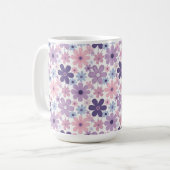Y2K-Blumenmuster Kaffeetasse (Vorderseite Links)