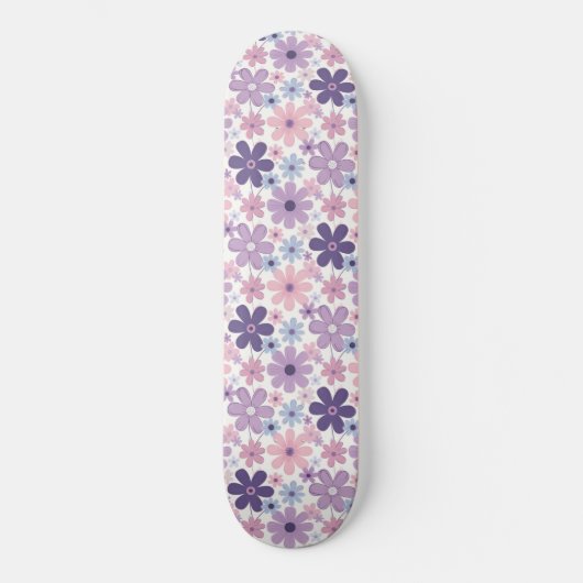 Y2K-Blumenmuster Skateboard (Vorderseite)