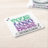 Y2k Business Logo Retrowave Cute Stars Rechteckiger Pappuntersetzer (angewinkelt)