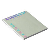 Y2K Cyber Aesthetic Daily Habit Tracker Checklist Notizblock (angewinkelt)