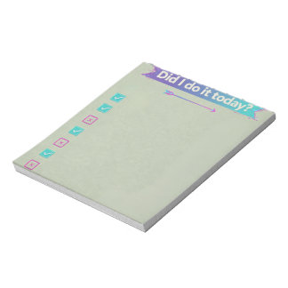 Y2K Cyber Aesthetic Daily Habit Tracker Checklist Notizblock